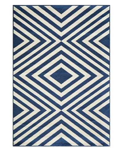 Momeni Baja Indoor/Outdoor Rug, Navy, 2′ 3″ x 4′ 6″