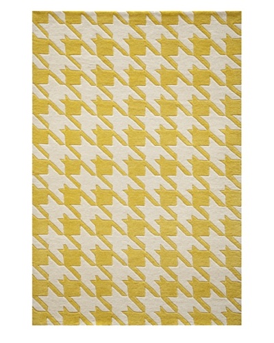 Momeni Delhi Collection Rug, Yellow, 3′ 6″ x 5′ 6″