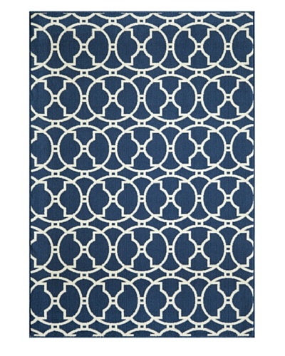 Momeni Baja Indoor/Outdoor Rug, Navy, 2′ 3″ x 4′ 6″