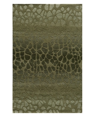 Momeni Delhi Collection Rug, Green, 5′ x 8′