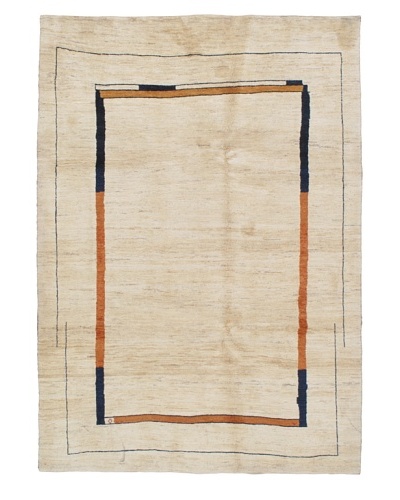 Momeni One of a Kind Authentic Persian Gabbeh Rug, 6′ 4″ x 8′ 11″