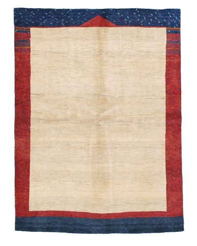 Momeni One of a Kind Authentic Persian Gabbeh Rug, 5′ 6″ x 7′ 6″