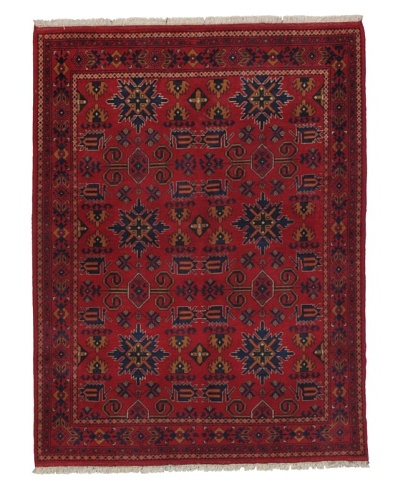 Momeni One of a Kind Pakistani Tribal Geometric Rug, 4′ 10″ x 6′ 3″