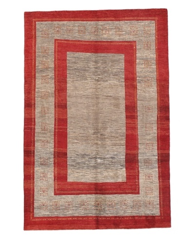 Momeni One of a Kind Authentic Persian Gabbeh Rug, 6′ 6″ x 9′ 10″