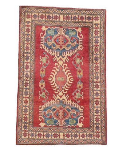 Momeni One of a Kind Pakistani Kazak Rug, 3′ 6″ x 5′ 5″