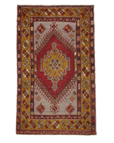 Momeni One of Kind Vintage Authentic Turkish Anatolian Rug, 3'7 x 5'11