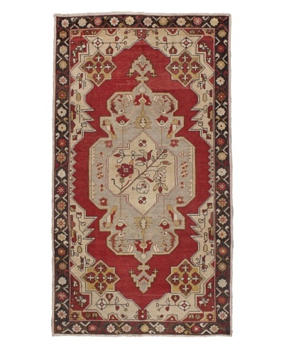 Momeni One of Kind Vintage Authentic Turkish Anatolian Rug, 4'6 x 8'