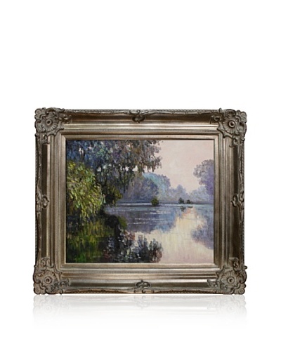 Claude Monet Morning on the Seine near Giverny Framed Oil Painting, 20 x 24