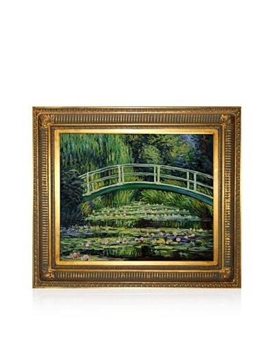 Claude Monet Japanese Bridge Framed Oil Painting, 20 x 24