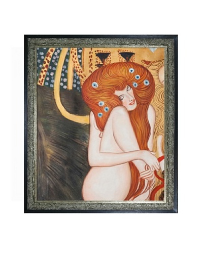 Gustav Klimt Beethoven Frieze Framed Oil Painting