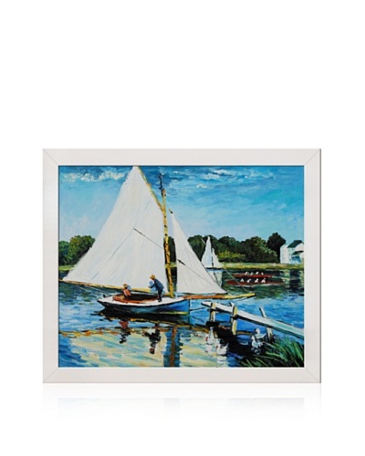 Claude Monet Sailing at Argenteuil Framed Oil Painting, 20 x 24