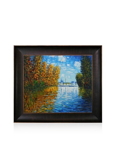 Claude Monet Autumn at Argenteuil Framed Oil Painting, 20 x 24