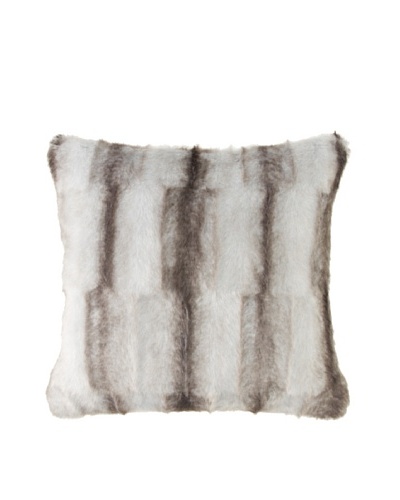 Montague & Capulet Faux Mink Pillow, Grey