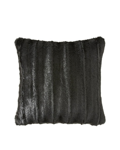 Montague & Capulet Faux Mink Pillow, Black