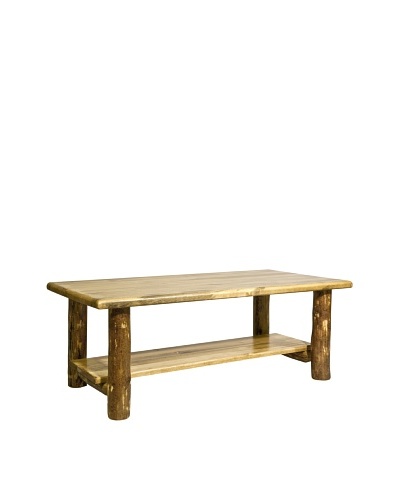 Montana Woodworks Glacier Country Coffee Table with Shelf