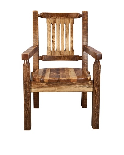 Montana Woodworks Homestead Stained & Lacquered Captain’s Chair