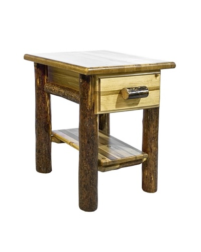 Montana Woodworks Glacier Country Shelf & Drawer Night Stand