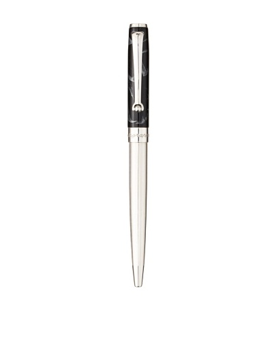 Montegrappa Personal Mini Ballpoint Pen, Silver Charcoal
