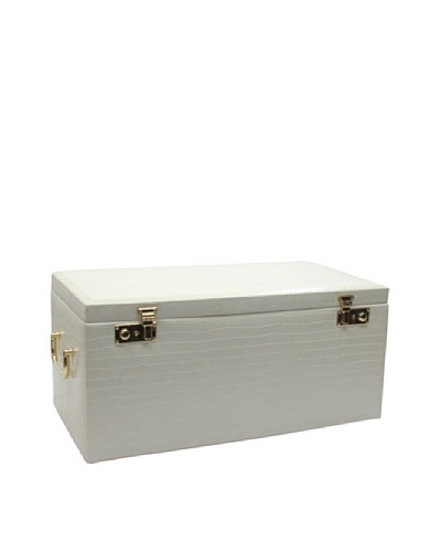 Morelle & Co. Elizabeth Large Illuminated Jewelry Box, Cream