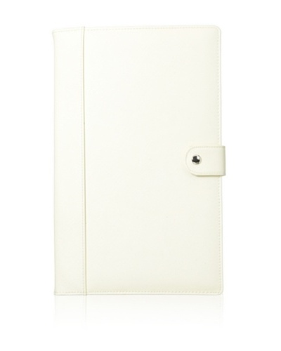 Morelle & Co. Naomi Saffiano Leather Jewelry Notebook, Cream