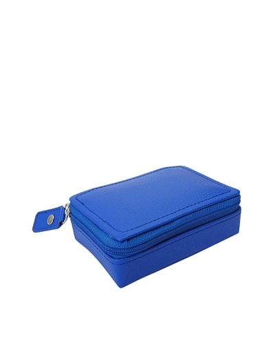 Morelle & Co. Vicky Zippered Jewelry Case, Dazzling Blue