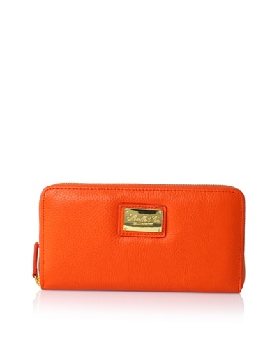 Morelle & Co. Leather Zip Wallet, Orange