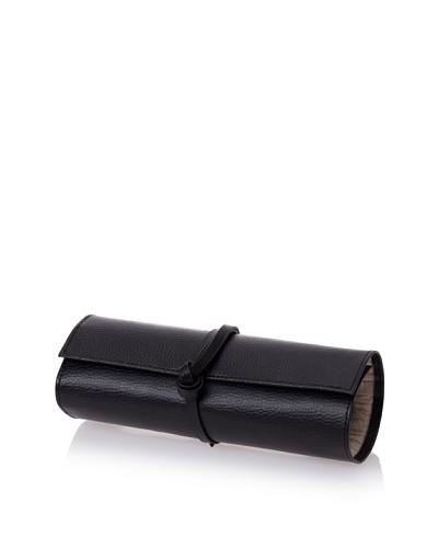 Morelle & Co. Tara Leather Jewelry Roll [Black]