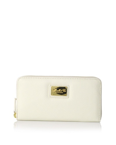 Morelle & Co. Leather Zip Wallet, Cream