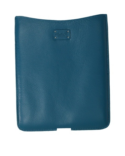 Morelle & Co. Leather iPad Sleeve, Turquoise