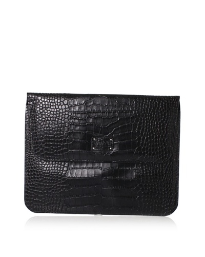 Morelle & Co. Leather iPad Case, Black Croco