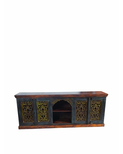 MOTI Historic 4-Carved Door Plasma TV Stand/Buffet