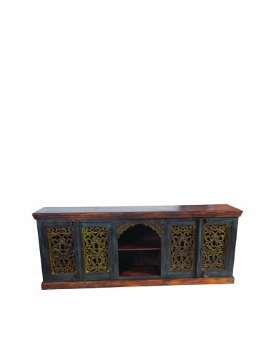 MOTI Historic 4-Carved Door Plasma TV Stand/Buffet