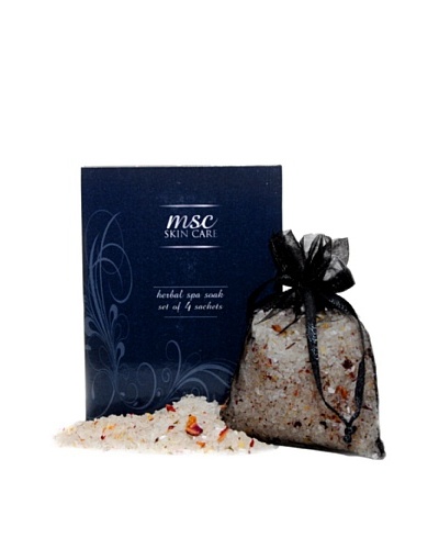 MSC Skin Care and Home 10-Oz. Handmade Herbal Sea Salt Spa Soak, Rose/Jasmine/Ylang Ylang