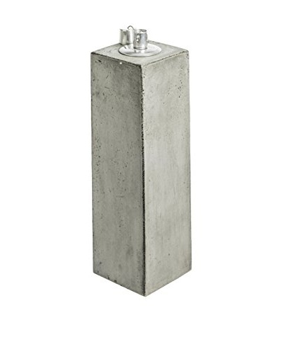 My Spirit Garden Eco-Concrete Honoo Oil Lamp, Stone Grey