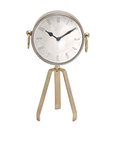 Tripod Roman Numeral Table Clock