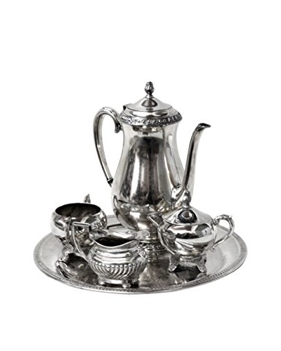 1940s Vintage Silver 5-Piece Towle Coffee/Tea Service Set