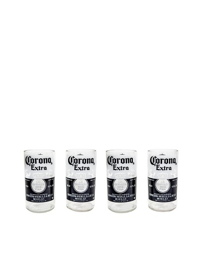 Set of 4 Corona Extra Beer Glasses