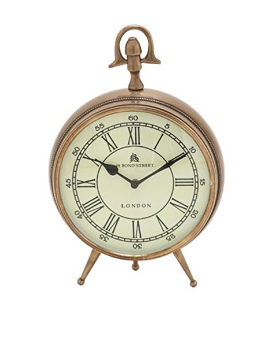 Gold Roman Numeral Desk Clock