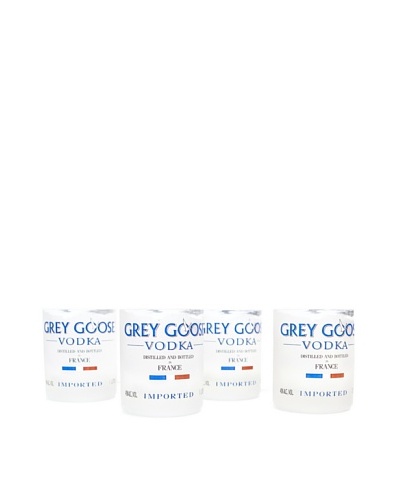 Set of 4 Grey Goose Rocks Glasses
