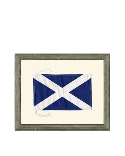 Framed Maritime Letter M “Mike” Signal Flag