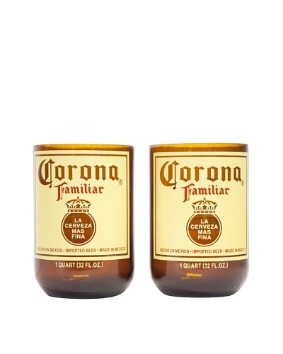 Set of 2 Corona Familiar Beer Tumblers