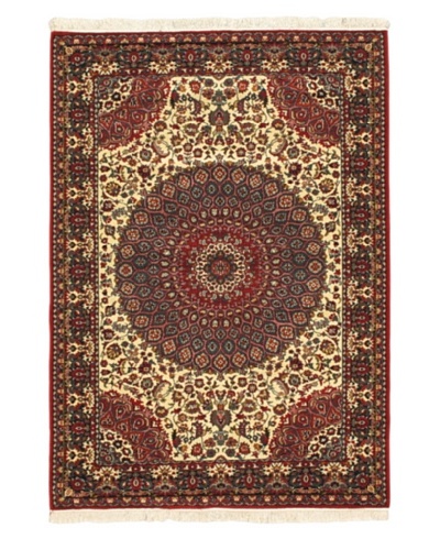 Royale Rug, Cream, Red, 5′ 6″ x 7′ 9″