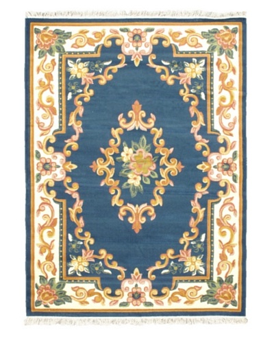 Jardiniere Rug, Navy, 5′ 6″ x 7′ 6″