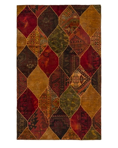 Hand-Knotted Andelz Wool Rug, Light Brown/Red, 5′ 2″ x 8′ 3″