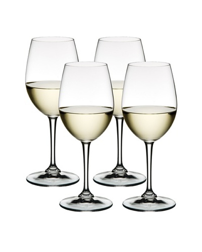 Nachtmann Set of 4  Bianco and Rosso All Purpose White Wine Glass, Boxed