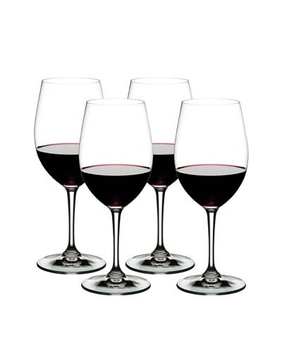 Nachtmann Set of 4 Rosso and Bianco All Purpose Red Wine Glass, Boxed