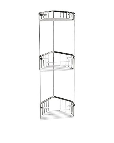 Nameek’s Wire Corner Shelf With 3 Baskets, Chrome