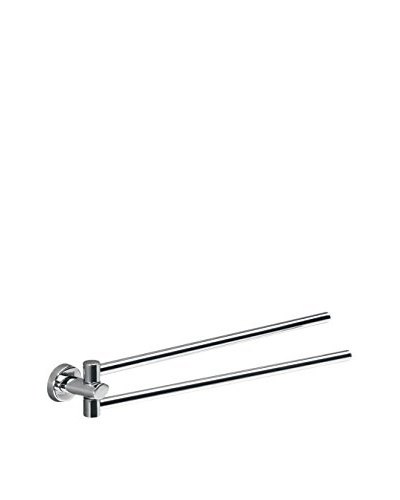 Nameek's Texas Double Swivel Towel Holder, Chrome