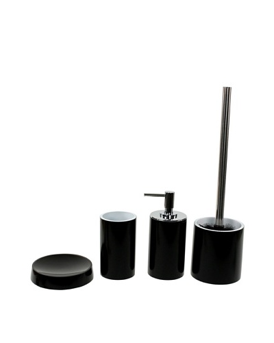 Nameek's 4-Piece Piccollo Bath Set, BlackAs You See