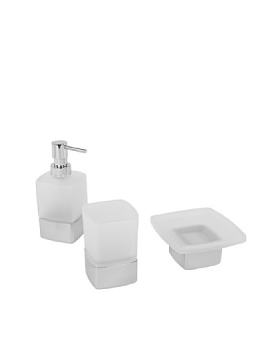 Nameek's 3-Piece Lounge Bath Set, Polished Chrome